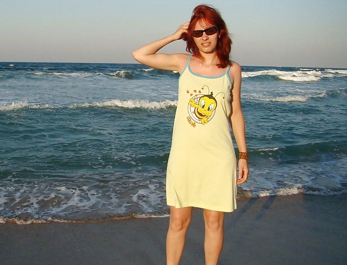 RedHead Girl on the Beach #14258768
