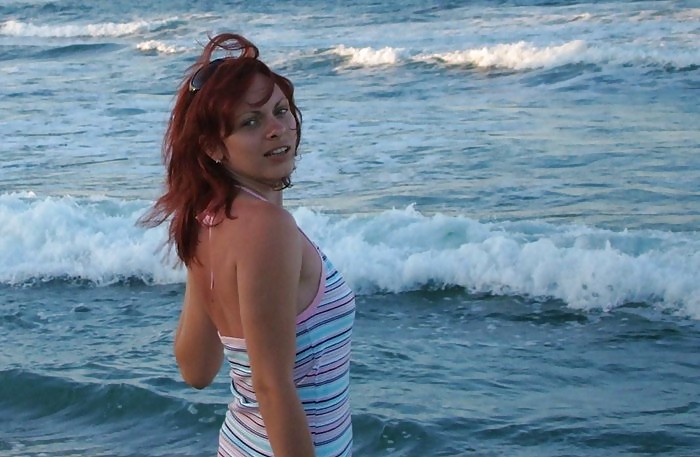 RedHead Girl on the Beach #14258834