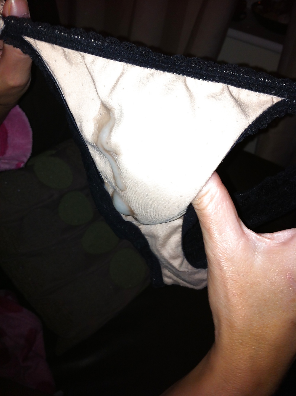 Sniffin lickin then cumin ova my gf,s dirty knickers #14136560