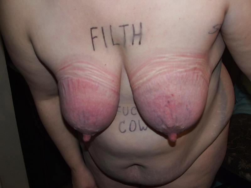 Nasty slut with her tits tied #13861432