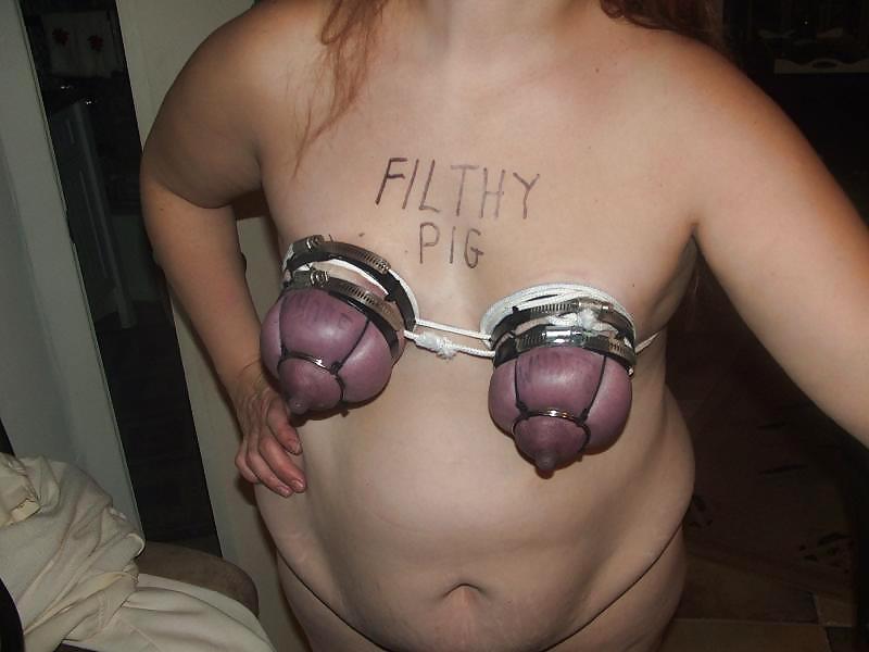 Nasty slut with her tits tied #13861439