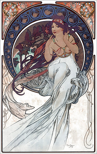 Ornamentale e voluttuoso art nouveau 3 - alfons m. mucha
 #11976603