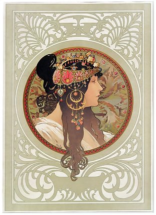 Ornamentale e voluttuoso art nouveau 3 - alfons m. mucha
 #11976607