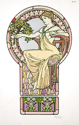 Orrnamental Und üppigen Jugendstil 3 - Alfons M. Mucha #11976621