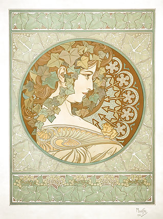 Ornamentale e voluttuoso art nouveau 3 - alfons m. mucha
 #11976631