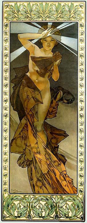 Orrnamental y voluptuosa art nouveau 3 - alfons m. mucha
 #11976732