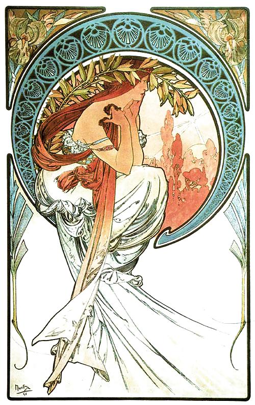 Orrnamental Und üppigen Jugendstil 3 - Alfons M. Mucha #11976752