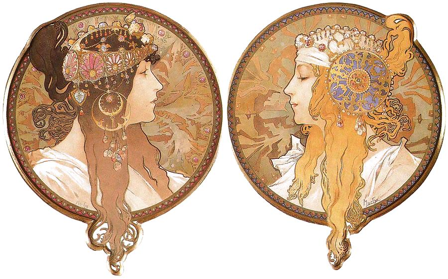 Orrnamental y voluptuosa art nouveau 3 - alfons m. mucha
 #11976769