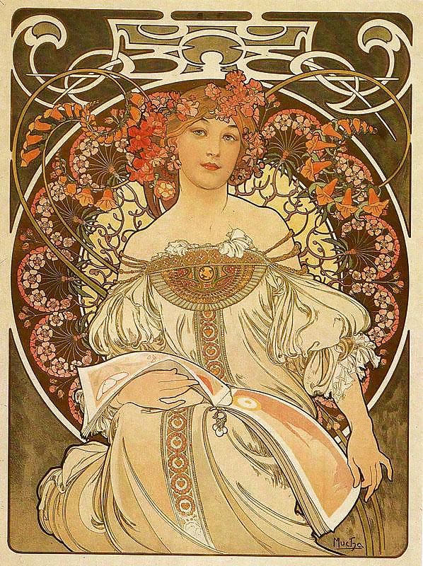 Orrnamental Und üppigen Jugendstil 3 - Alfons M. Mucha #11976775