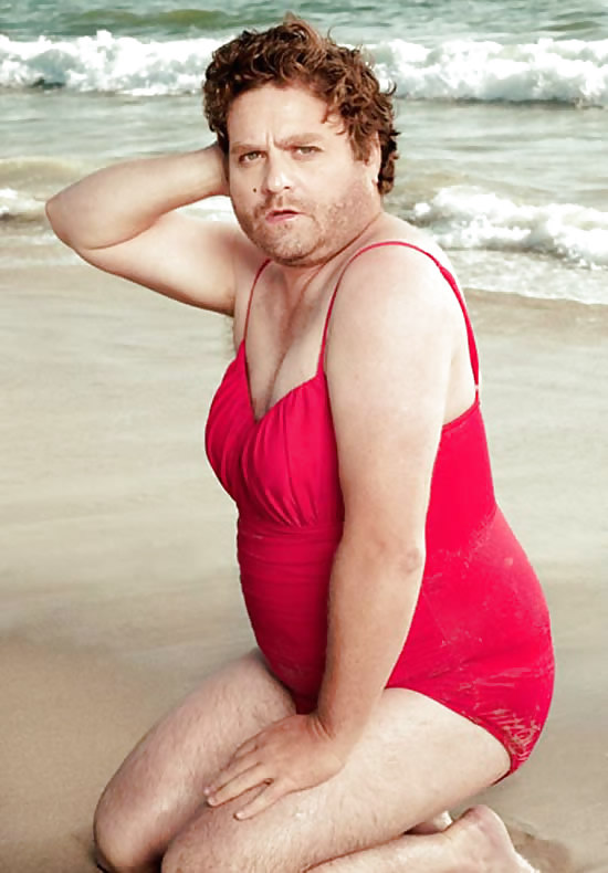 Zach Galifianakis In Swimwear (also ducklings) #3839892