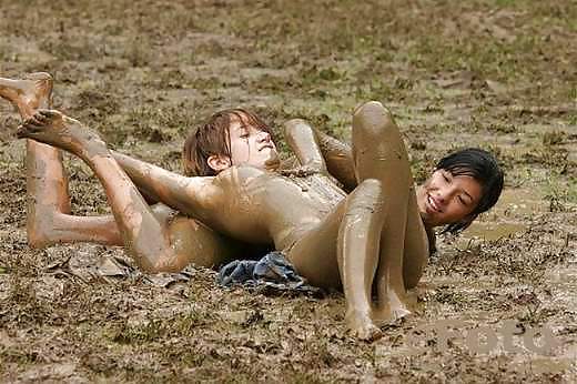 Female mud wrestling #15216013