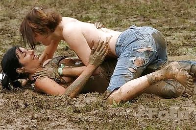Female mud wrestling #15216021