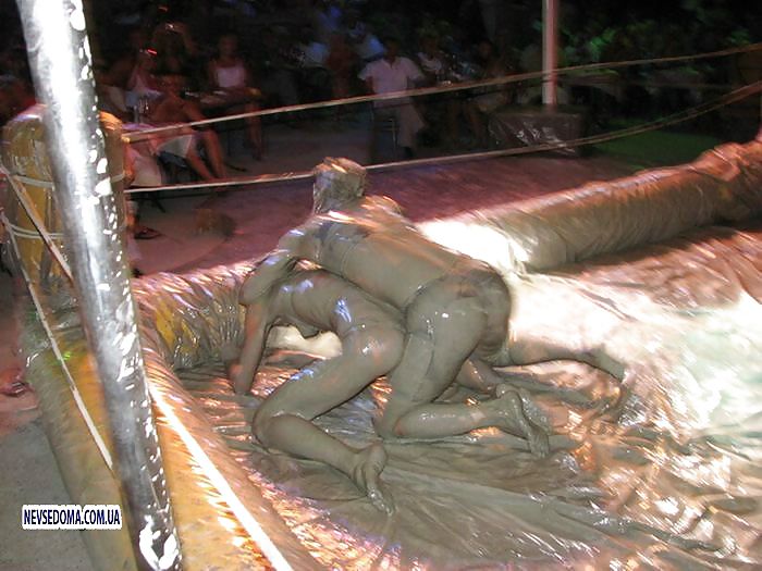 Female mud wrestling #15216058