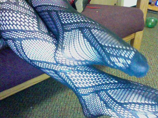 My tired feet! Fishnets and heels #3381783