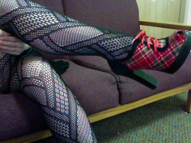 My tired feet! Fishnets and heels #3381896