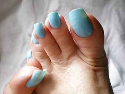 Ann's long toe nails  #17989277