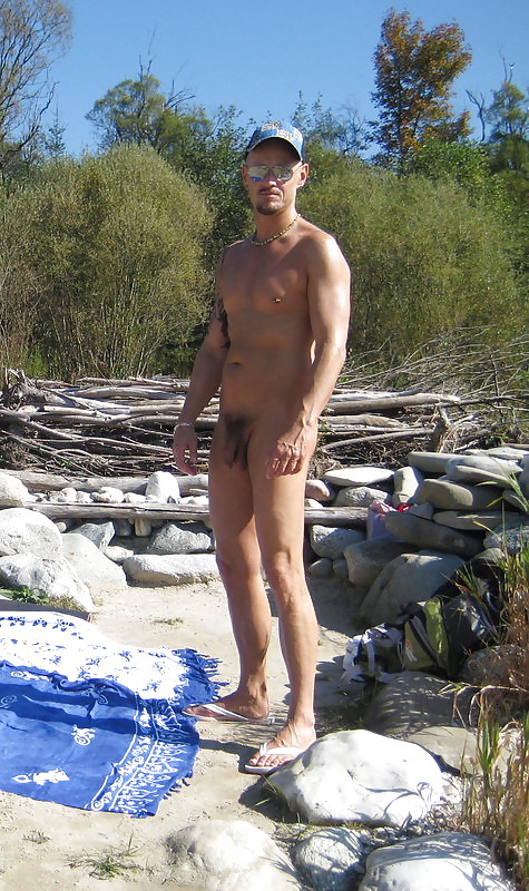 Men nude on beach #20180079