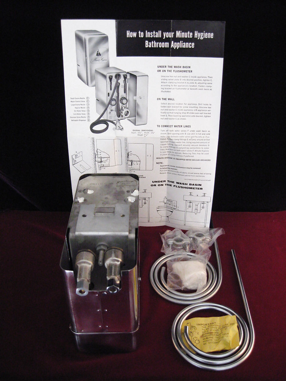 Amazing vintage electric powered  douche and enema machine #22706563