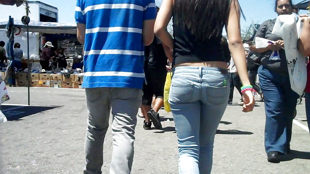 Nice girl in tight ass butt jeans for sure #3656517