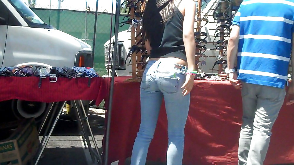 Nice girl in tight ass butt jeans for sure #3656603