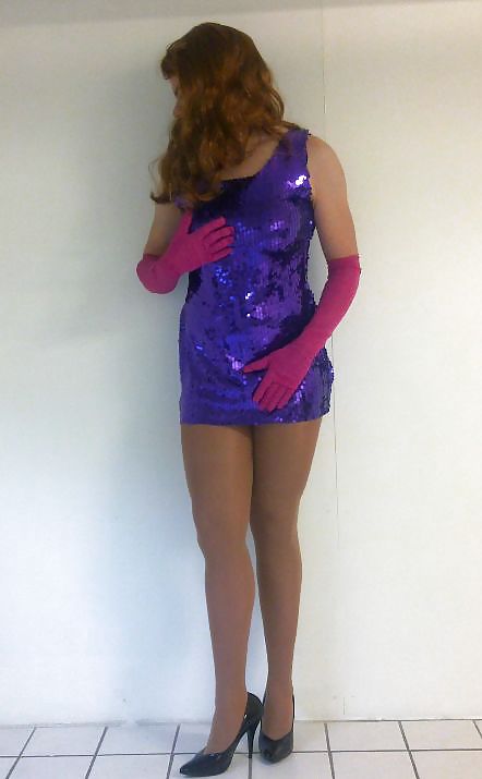 Cd tv sissy in a new shiny dress again #7279595
