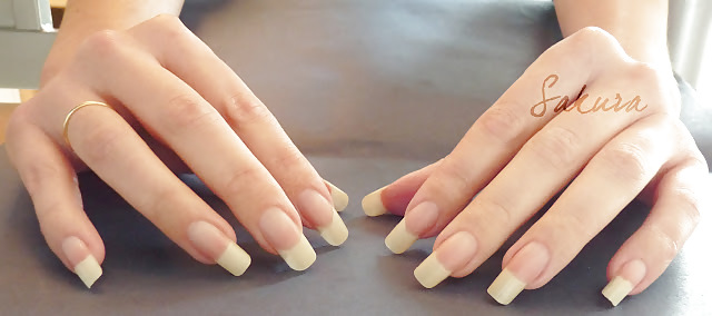 Sakura beautiful natural nails #15947088