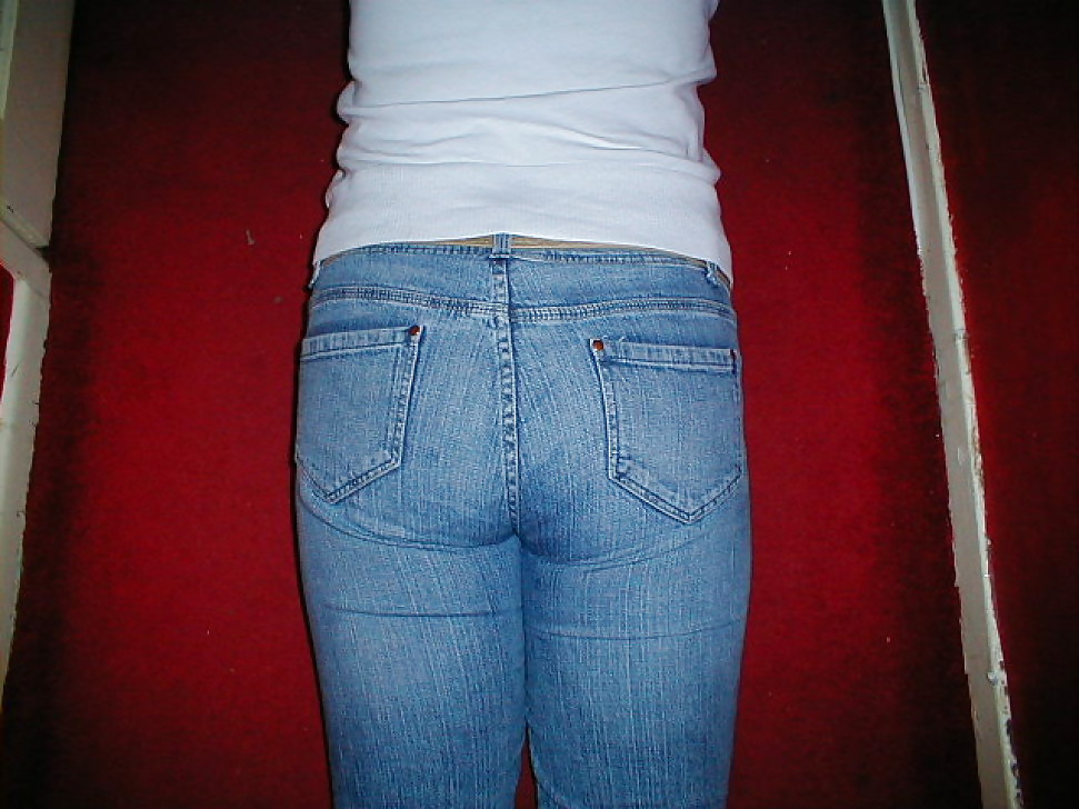 The wife's hot ass in sexy jeans #12956604