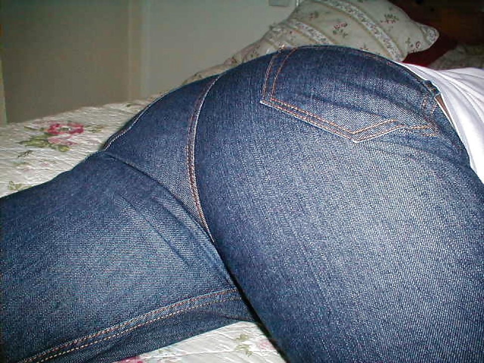 The wife's hot ass in sexy jeans #12956621