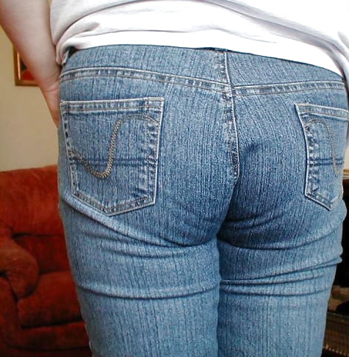 The wife's hot ass in sexy jeans #12956646
