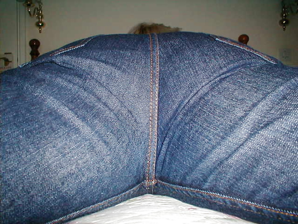 The wife's hot ass in sexy jeans #12956825