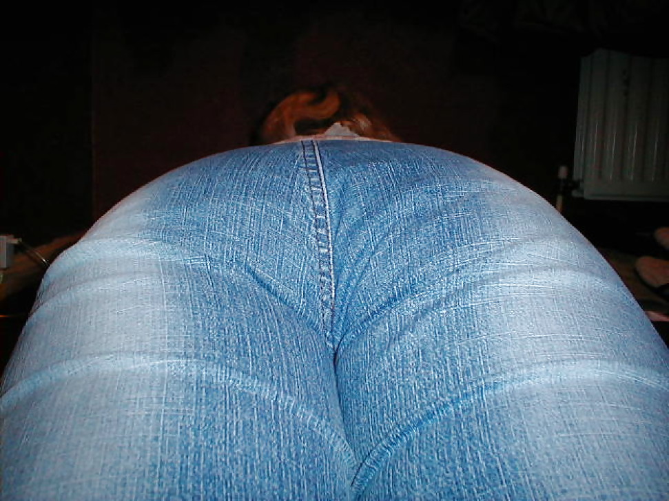 The wife's hot ass in sexy jeans #12956849