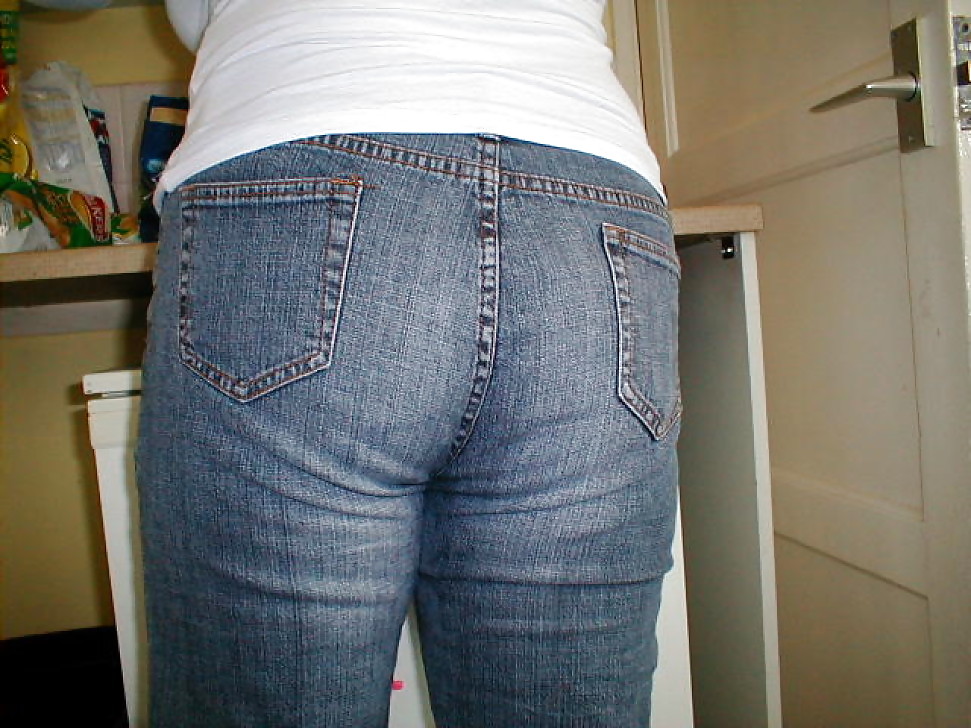 The wife's hot ass in sexy jeans #12956905