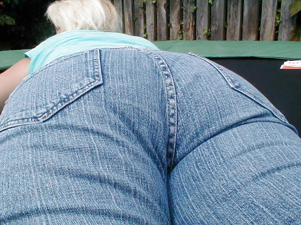 The wife's hot ass in sexy jeans #12957263