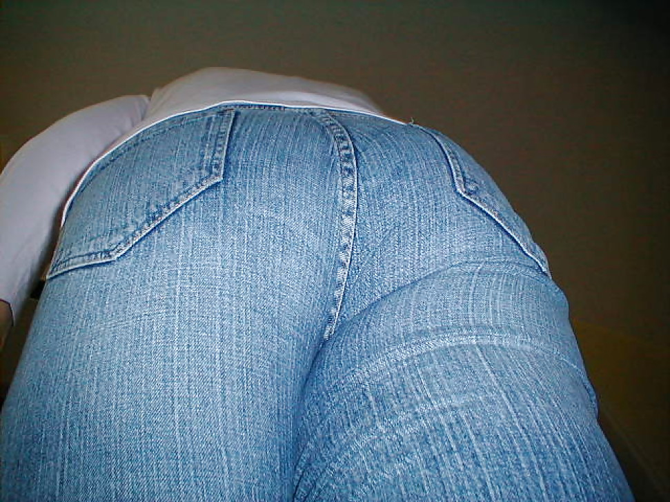 The wife's hot ass in sexy jeans #12957590