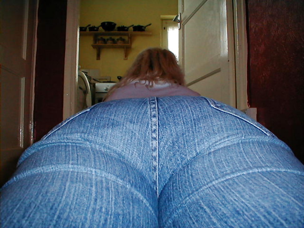 The wife's hot ass in sexy jeans #12957896