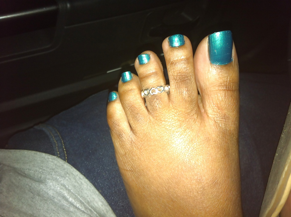 Teal Blue Toes Footjob #9066095