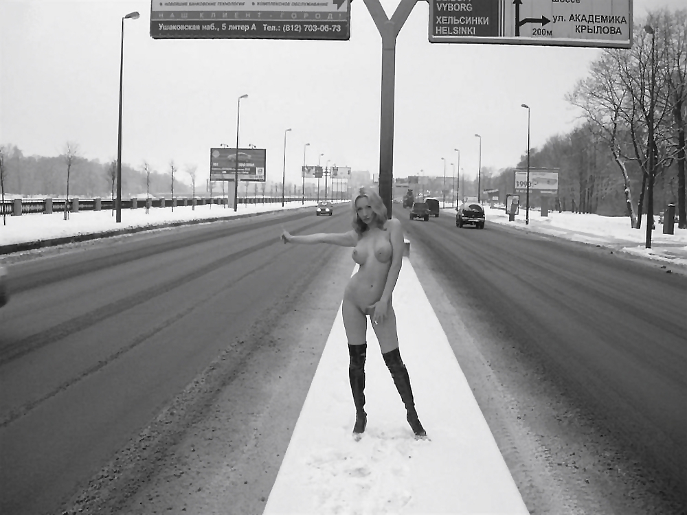 Nude Hitchhiker: Would you pick her up? #10014645