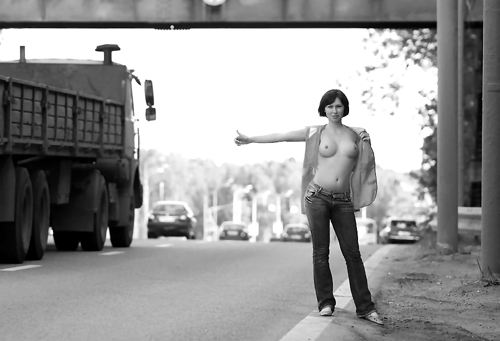 Nude Hitchhiker: Would you pick her up? #10014664