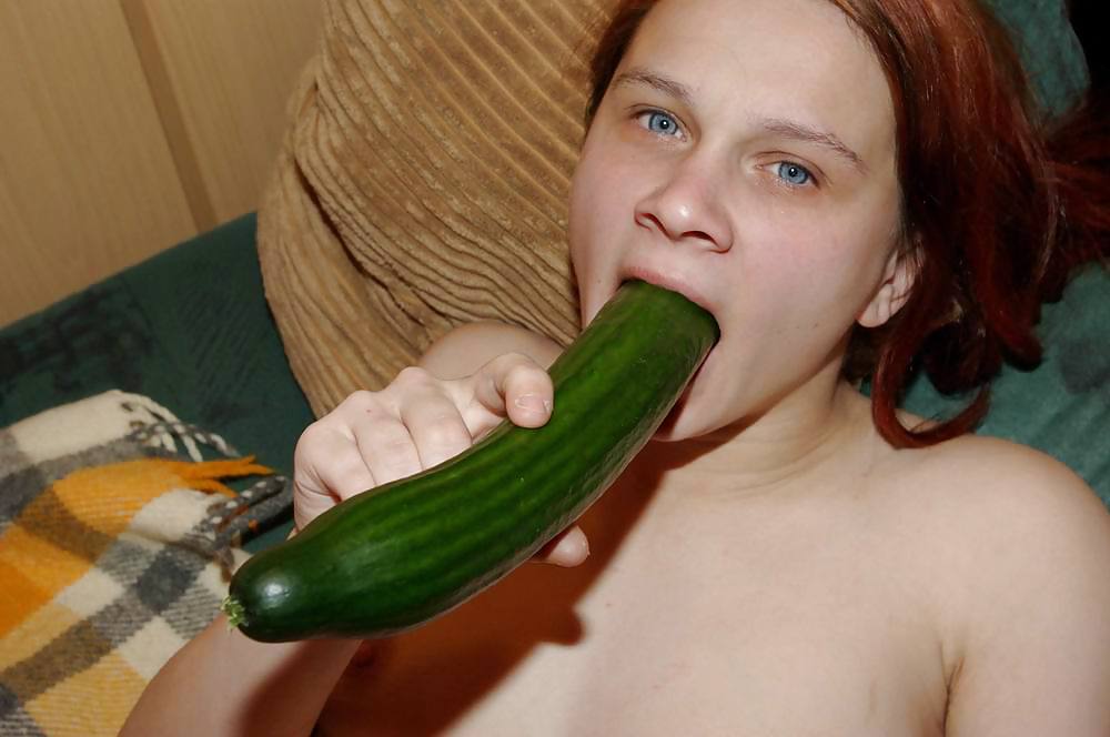 Teen Slut Put Big Cucumber Up Her Ass  #4145323