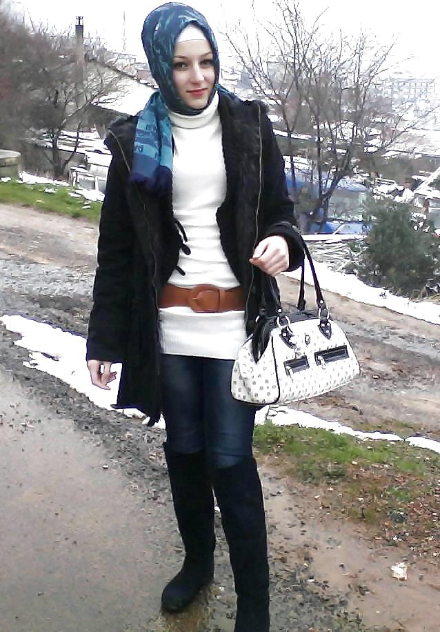 Turkish arab turbanli hijab ebru