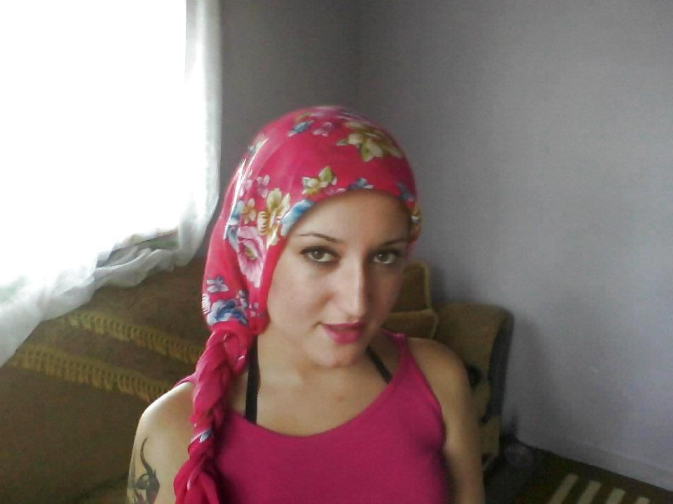 Turkish arab turbanli hijab ebru #7447800
