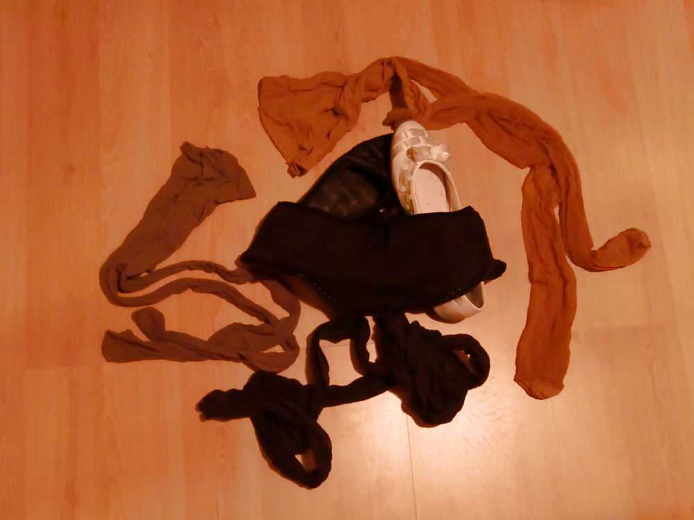 My ex-gf pantyhose , panties and ballerina shoes