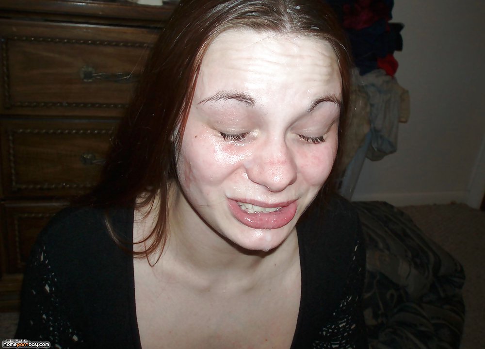 Cute babe takes a facial #21839996