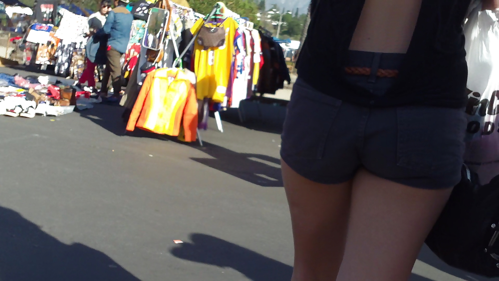 Sexy teen girls ass & butt in shorts  #6771626
