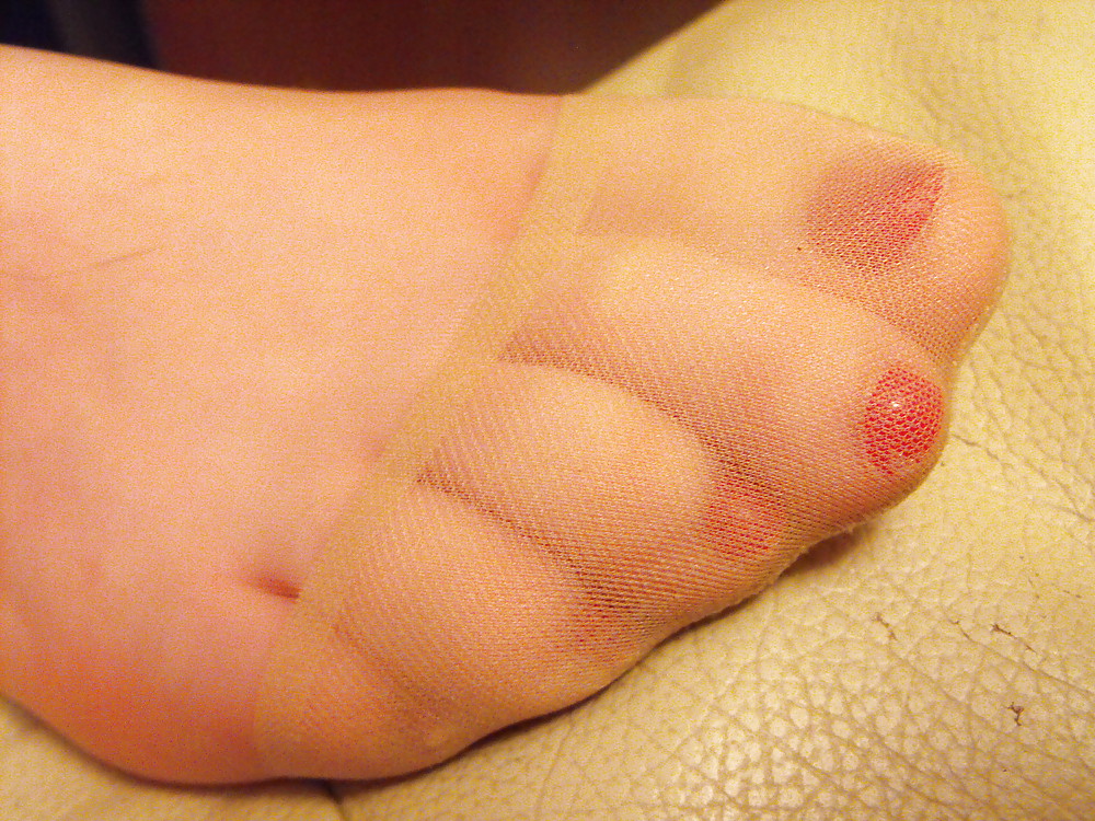 Em's reinforced nylon toes up close
 #13217495