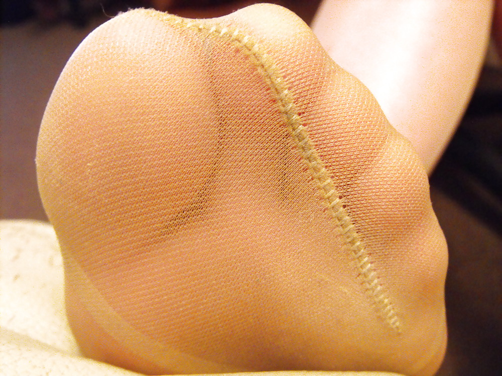Em's reinforced nylon toes up close
 #13217502