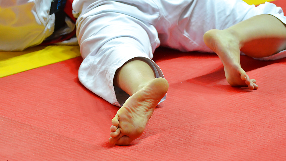 Frauen Judo Füße. #20343553
