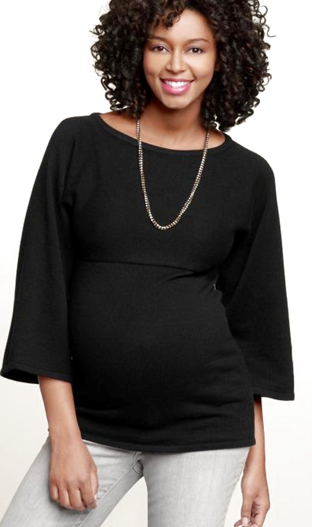 Sajata - trabajo de maternidad de la modelo negra embarazada
 #16800400