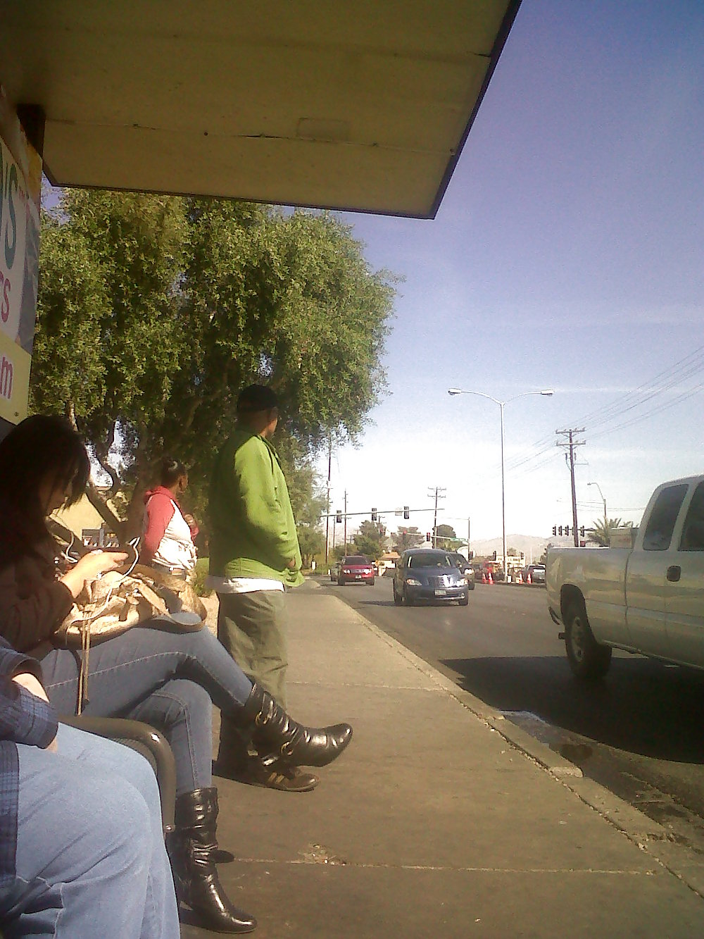 Phat latina ass at the bus stop #8681550
