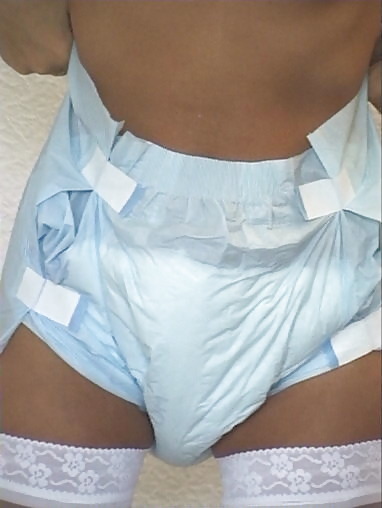 Blond Milf Wear Plastic Pant And Diaper #2706639